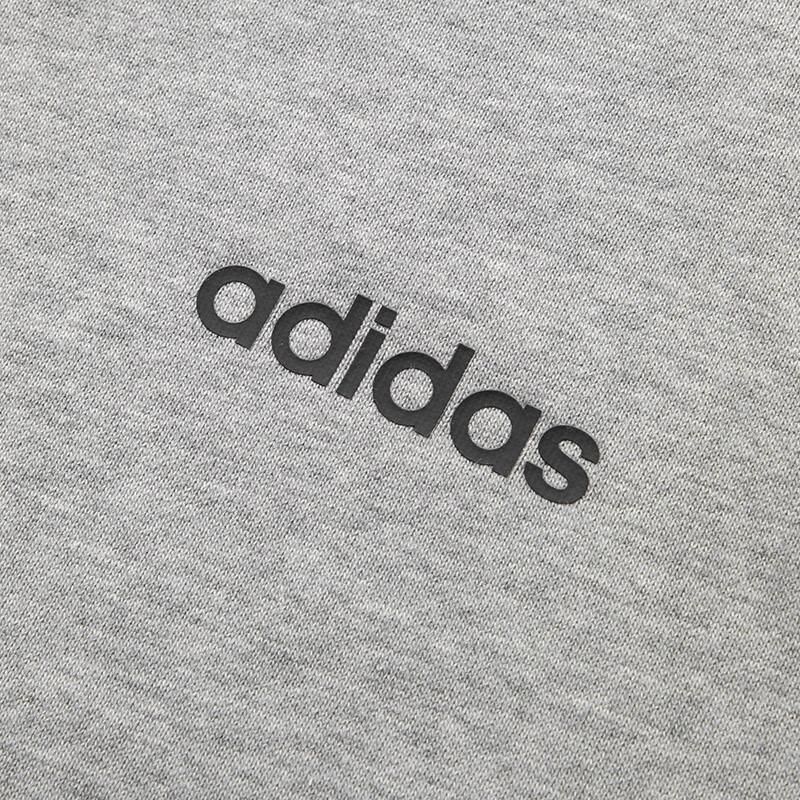 Adidas Solid Color Crew Neck Casual Pullover Long Sleeve Sweatshirt Men Sweatshirt Gray JF3223