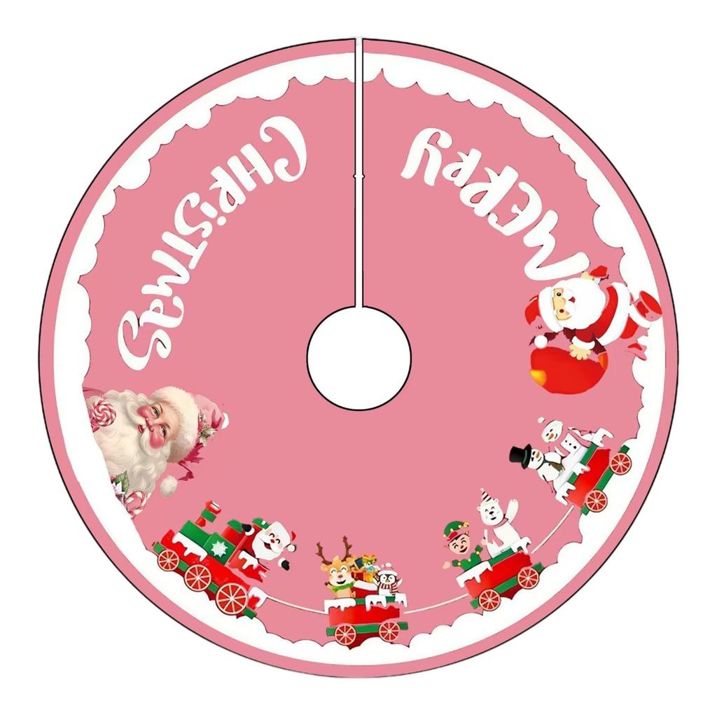 Christmas Tree Skirt Christmas Decoration Elegant Base DIY Tree Carpet Xmas Tree