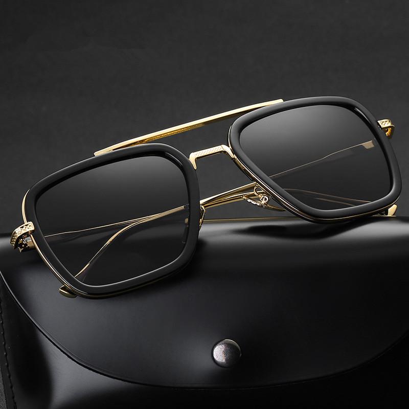 Brand Designer Retro Classic Fishing Sunglasses For Men Square Outdoor Sport Driving Sun Glasses Men Spider Eyewear