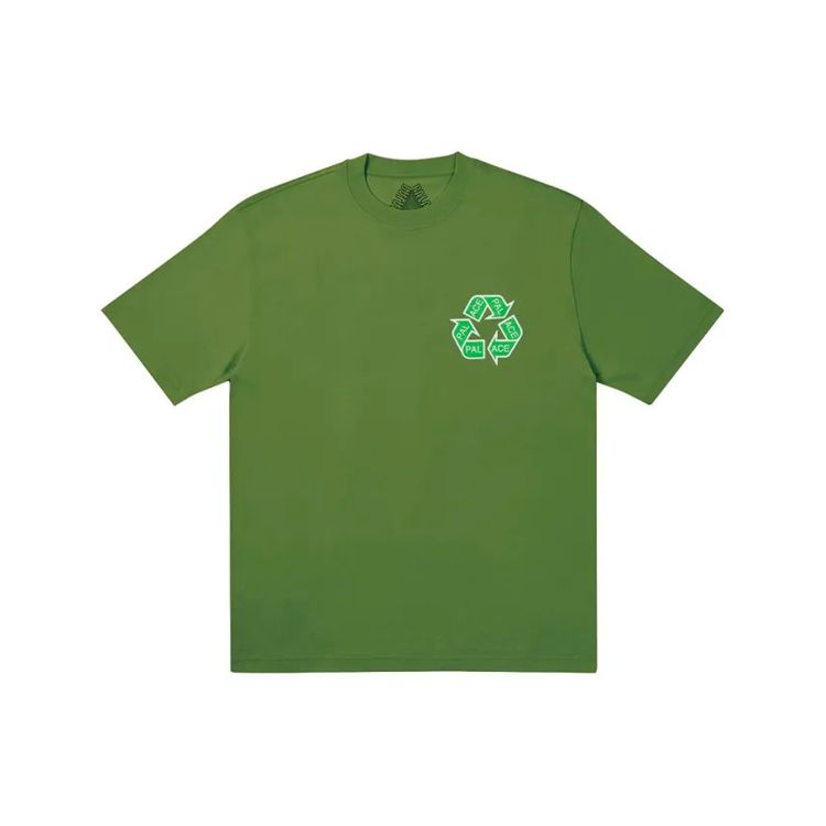 Palace P Cycle Triangle Logo Short Sleeve T-Shirt Unisex Tops Green P20TS055