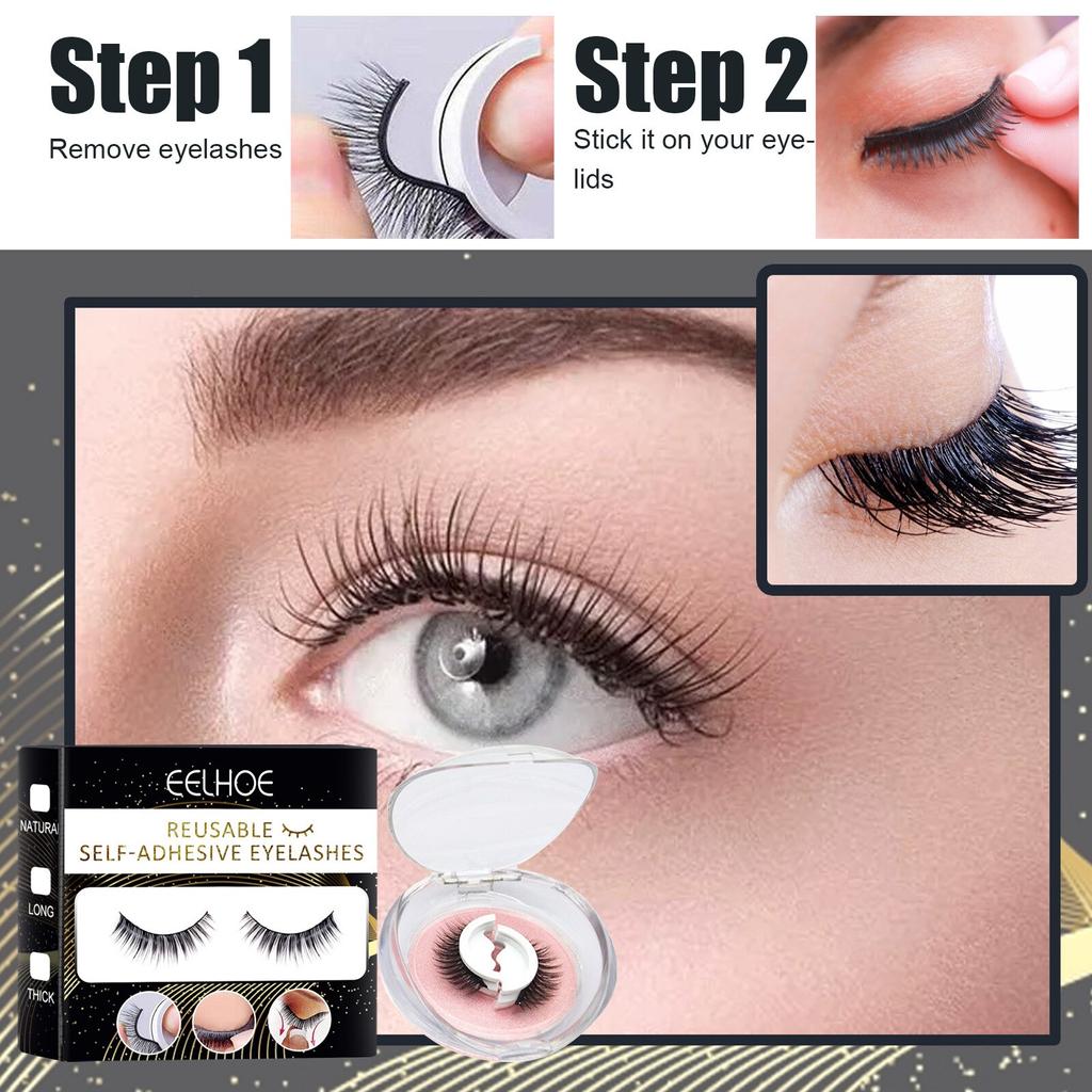 Buy EELHOE Natural Thick Curling Eyelashes Can Support Double Eyelid