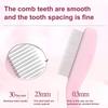 1/2Pcs Eyelash Separator Comb Foldable Handle Lash Separator Tool Stainless Steel Teeth Eyelash Separating Comb Makeup Tools