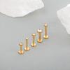 1pcs ASTM F136 Titanium Labret Piercing 2/3/4/5mm Zircon Ear Cartilage Tragus Lobe Helix Stud Earrings Piercings Body Jewelry