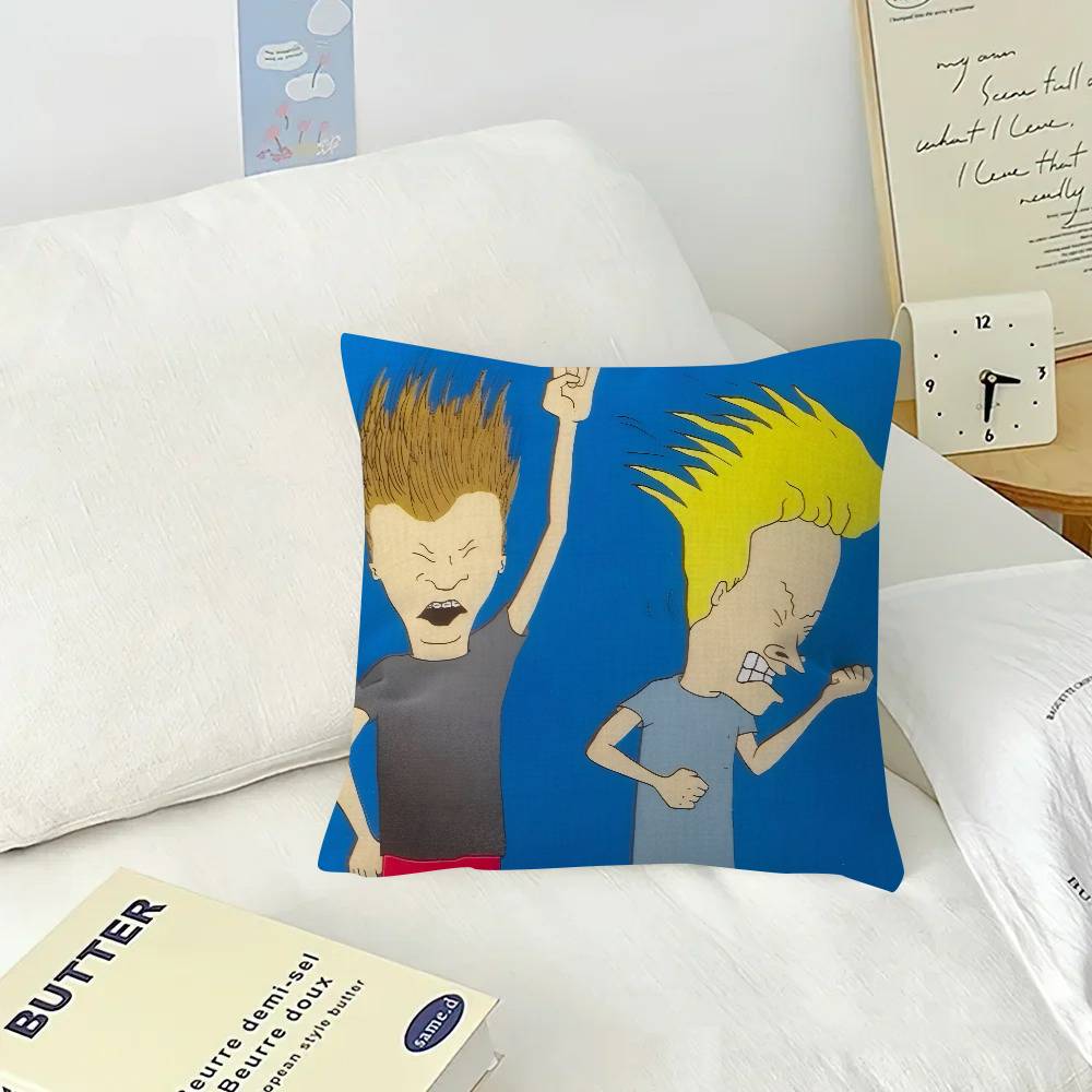 Anime Beavis and Butt-Head  Pillow Cushion Cover Pillowcase Living Room Sofa Home Decor Customized