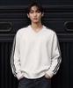 Keuloseudas Lined Overfit Track V-Neck Sweatshirt 5 Colors [Crdv_4001]