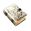 Handmade Leather Journal with Floral Design | Deckle Edge Paper Diary | Vintage Lock Notebook | 5x7 Inch, 200 Pages