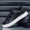 Korean Style Men's White Velcro Casual Shoes - Summer 2026 Fashion Trend
