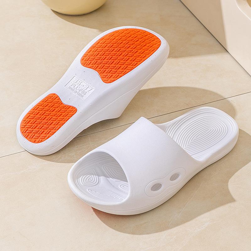 Men and Women's Solid Color Simple Indoor Slippers, Comfortable Breathable Anti-Slip Wear-Resistant Shock Absorbing Sandals