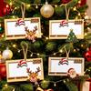 Money Gift Holder for Christmas Tree 2Pcs Hanging Ornament Cash, Wooden Xmas Decorative Cash Storage Decoration, Reusable Box Holiday Party