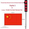 HANDUNYOU Chinese National Hand Flag with Telescopic Pole