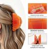 Cartoon Hair Jaw Clips Brown Nonslip Hair Clamps Coffee Cup Croissant Red Rose Design Acrylic Medium Acetate Hair Barrette