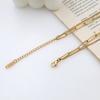 Fashion Titanium Steel Clavicle Neck Chain Trend Cold Wind Pearl Pendant Double Layer Stacked Necklace Women