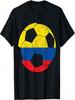 Colombia Ecuador Colombian Flag Fan Pride Soccer Player T-Shirt