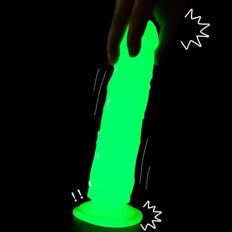 Luminous Simulation Dildo Realistic Penis for Women with Suction Cup XL Thick Couple Erotic Sex Anal Adult Toys for Men Toy