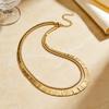 Exaggerated multi-layer fringed diamond necklace, personalized fashion, simple collarbone chain, trendy design, sense of decoration