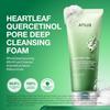 Anua Schiuma Detergente Profonda Pori Heartleaf Quercetinol, Detergente Viso, per Doppia Detersione, BHA, Acido Ialuronico, Glicerina, Detergente Viso, Punti Neri