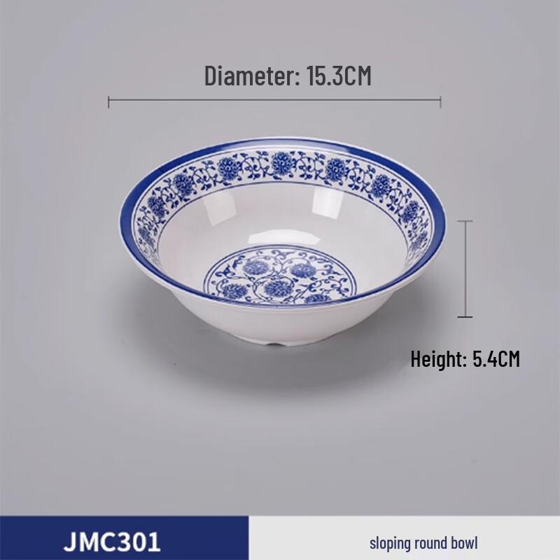 Yangge CLQ Blue & White Melamine Small Bowls