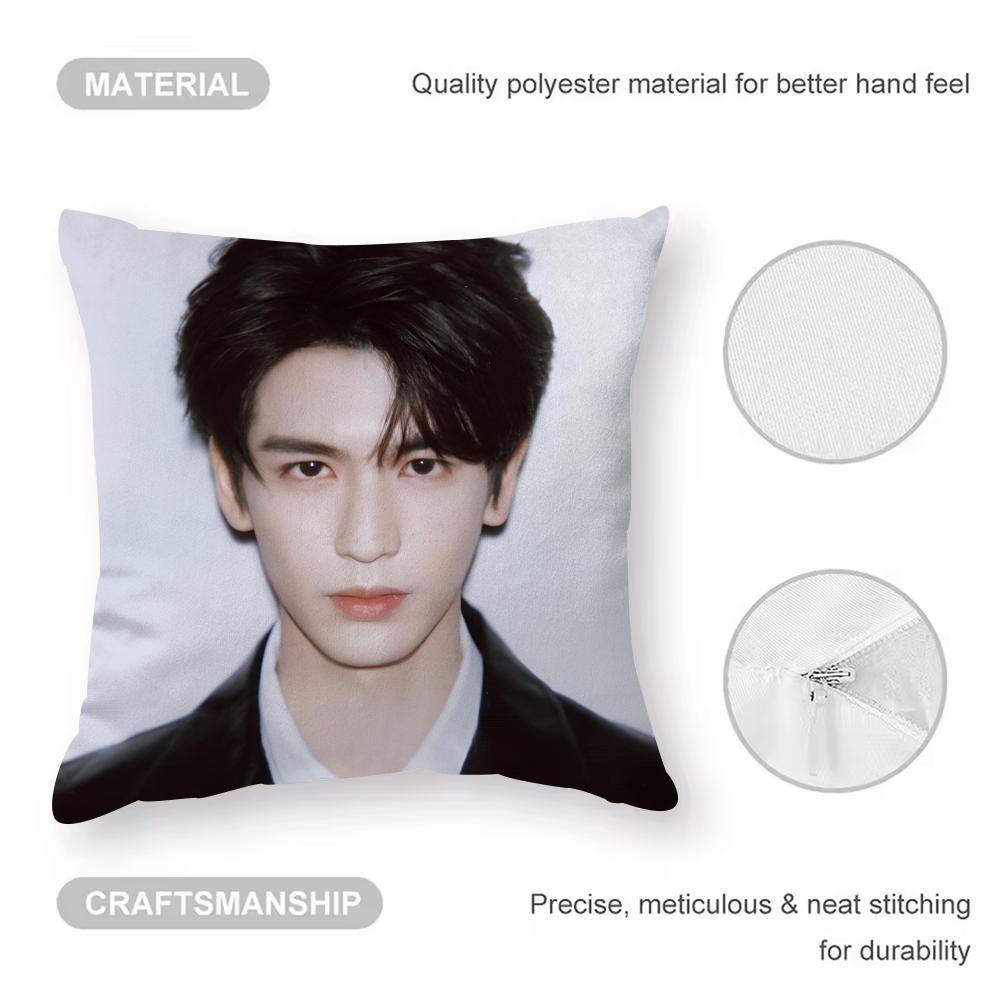 Cool Actor Zhang Linghe Cushion Cover Comfortable Reversible Pillow Cover Ideal For Car Sofa Bedroom & Beyond