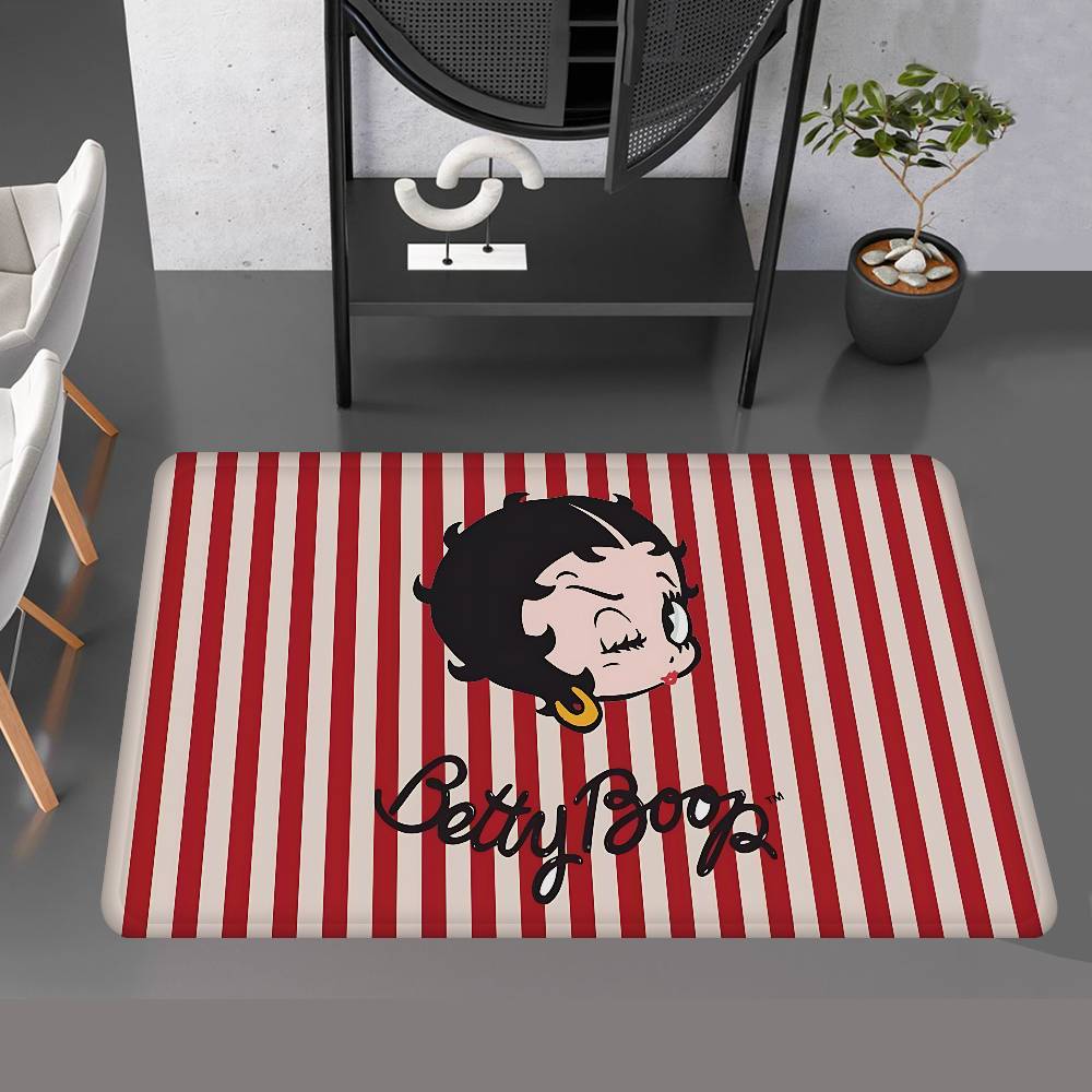 Animation B-Betty B-Boop Bathroom Mat Kids Room Bedroom Decoration Balcony Anti-Slip Doormat Living Room Welcome Rug