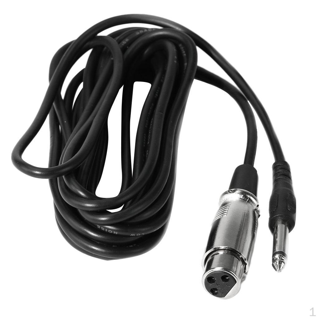 1pc 3 Pin XLR Female to 1/4 TRS 6.3mm Stereo Male MIC Microphone Audio Cable