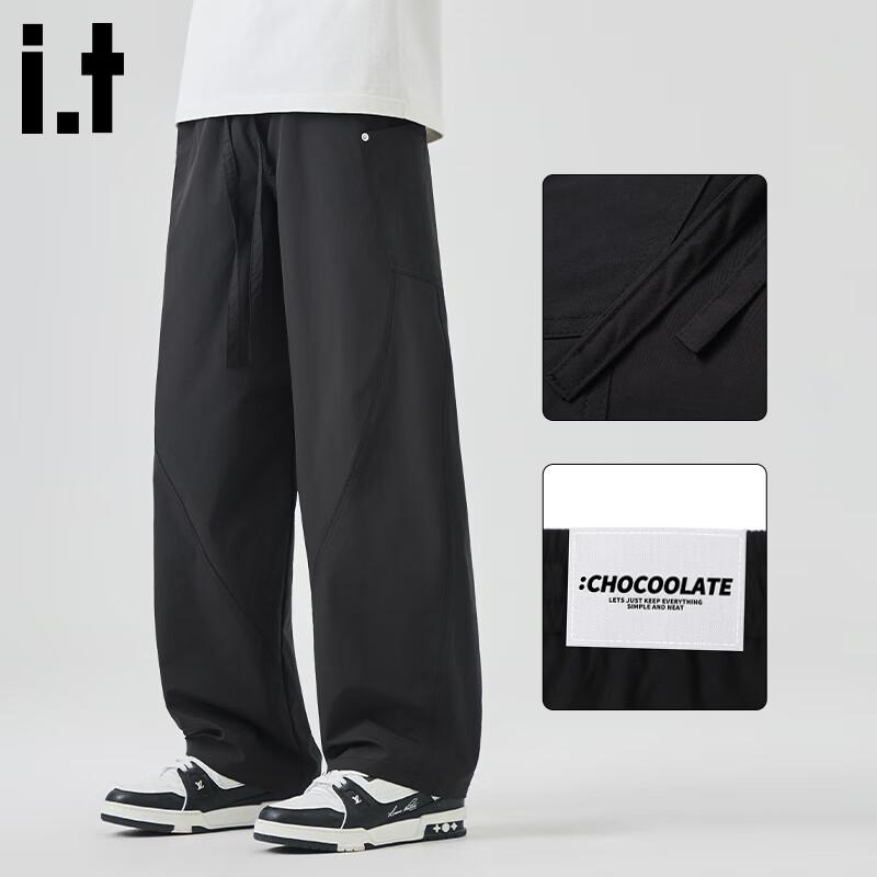 

CHOCOOLATEit Мужские американские рабочие брюки свободного кроя с прямыми штанинами и изогнутыми линиями L