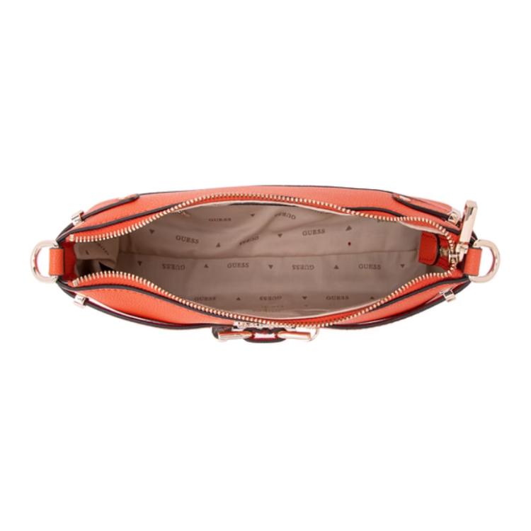 New GUESS Artificial Leather Baguette Bag Shoulder Bag Medium Women's Brick Red BG952717-ORA