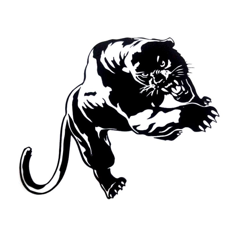 Car Sticker Fiery Wild Panther Hunting Body Decorations Automobiles Motorcycles Exterior Accessories Vinyl Decals