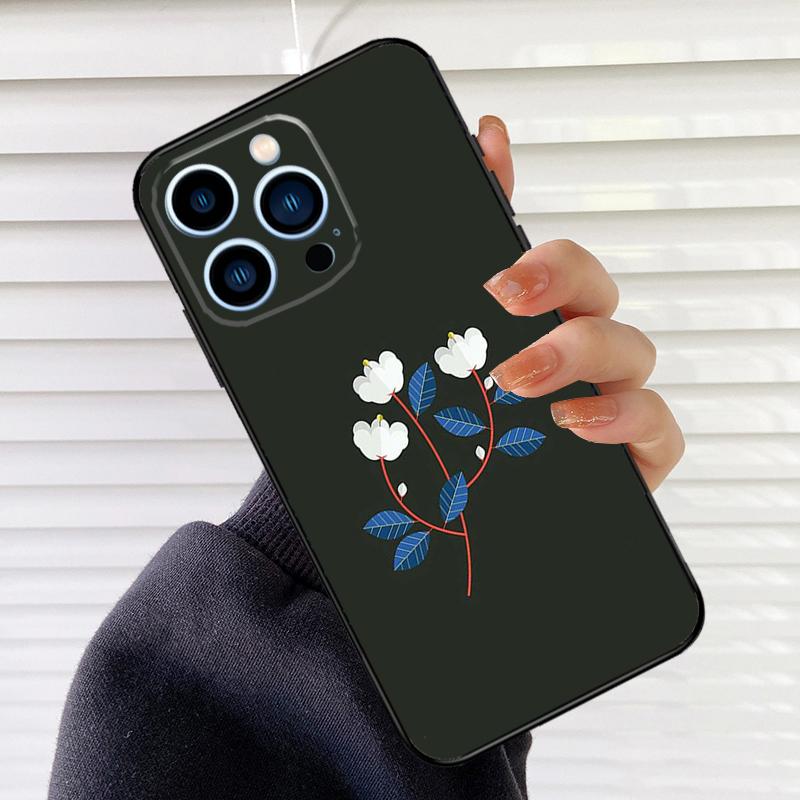 Purple Background Pattern Phone Case For iPhone 16 15 14 13 11 12 17 Pro Max mini 15 16 Plus 16e 17 Air Cover Fundas