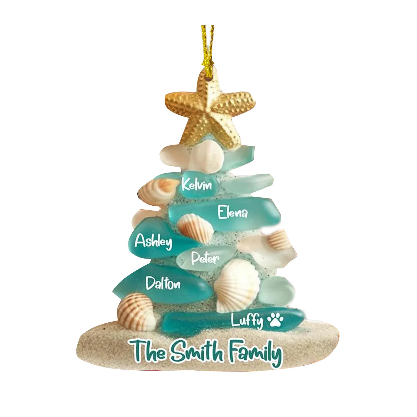 

2D Christmas Decoration Pendant Christmas Tree Tag Theme Party Crafts Ornament One Size