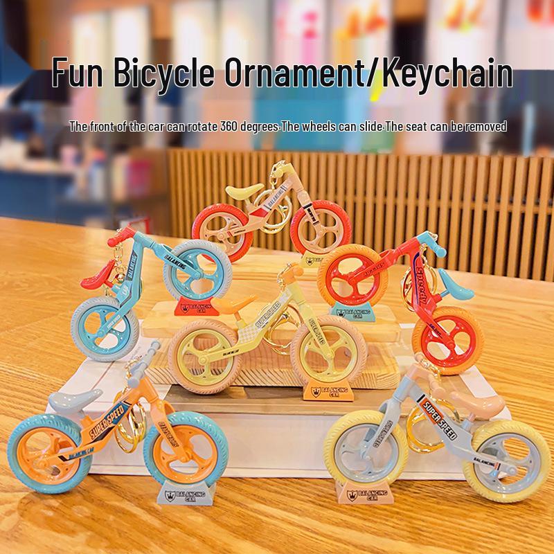 DIY Mini Bicycle Keychain Ornament