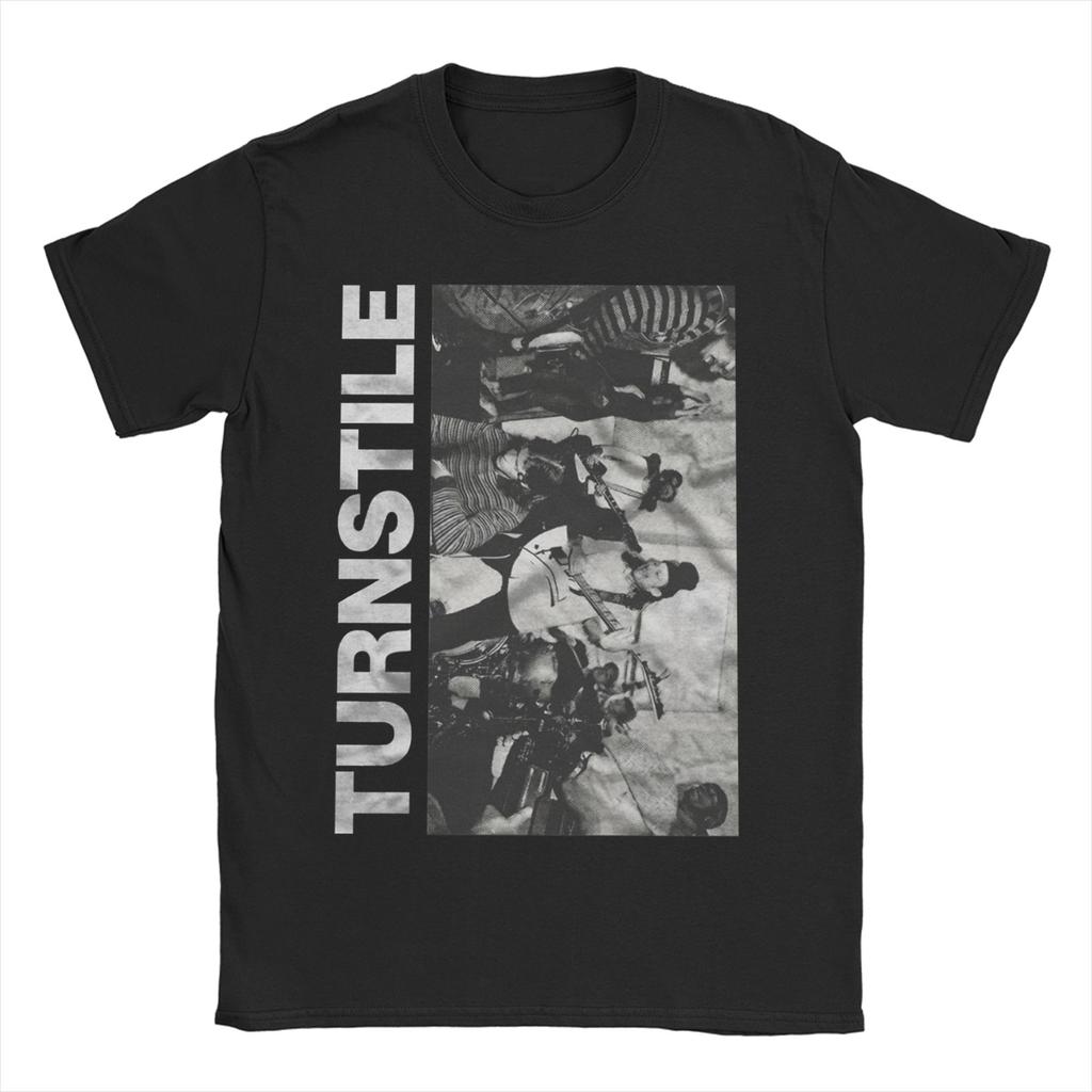 Unisex WOMENs Turnstile Band T Shirts Pure Cotton Clothes Funny Short Sleeve Round Collar Tee Shirt Plus Size TShirts