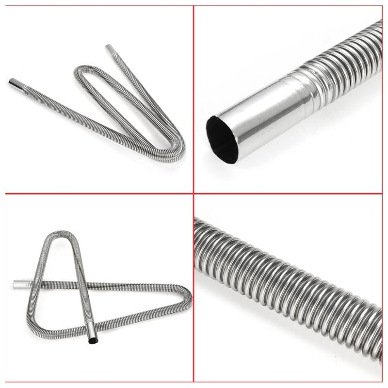 Efficient Car Heater Exhaust Pipe Stainless Steel Exhaust Duct Improve Engine Temperature for Easy Start & Reduced Wear