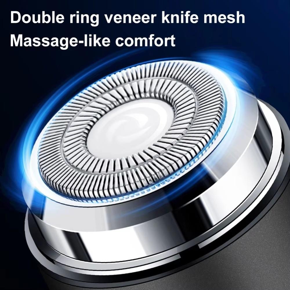 Waterproof Electric Shave Razor Low-Noise Pocket Razor Portable Men's Beard Razor for Home&Travel