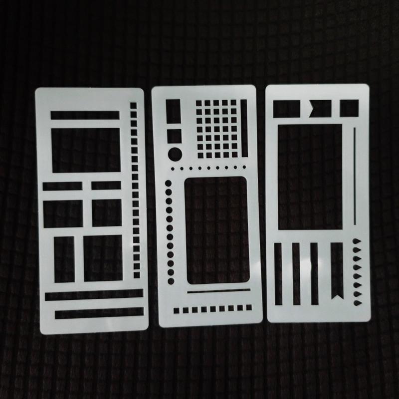 

3/9 Pack Handmade Flexible Record Template – Multifunctional Mylar Stencils for Journal/Scrapbooking/Daily Planning & Drafting