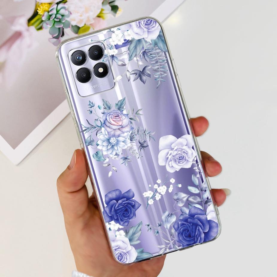 For Realme 8i Case Realme 8 Pro Cute Cartoon Cover Clear Silicone Soft Phone Case For Realme8 Pro Realme 8 5G 8i Back Cover Bags