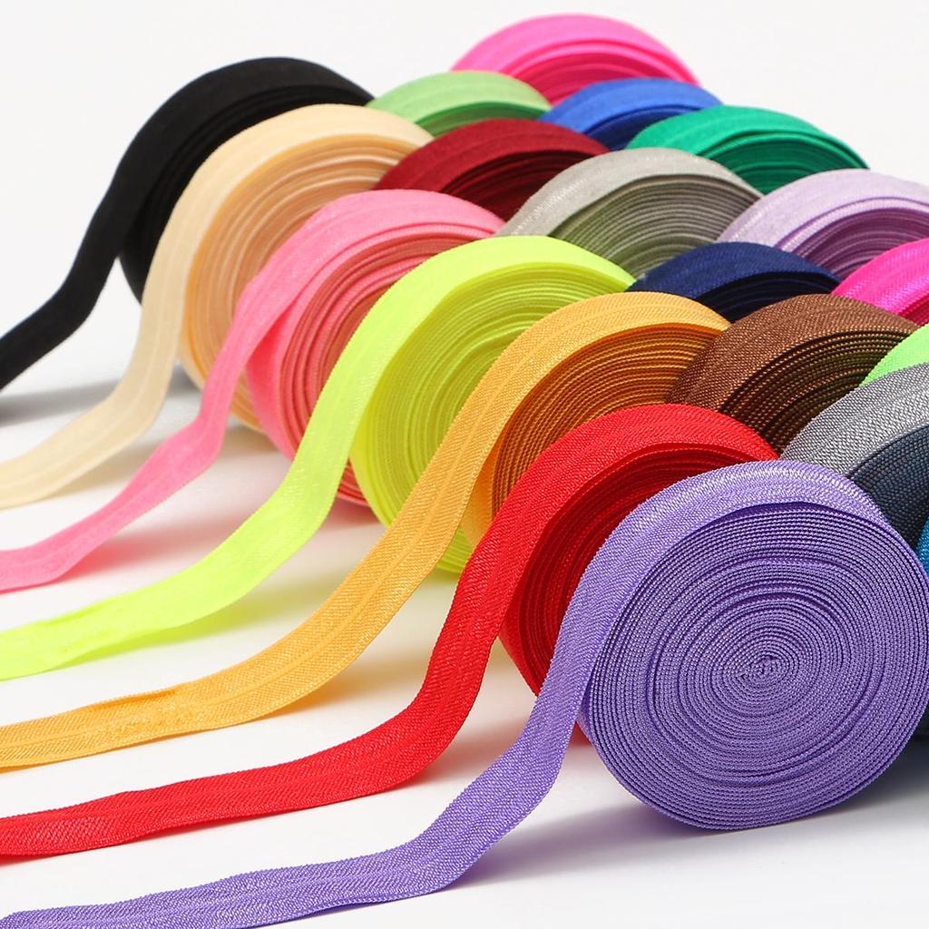 5 Yards 15mm Elastic Band Spandex Ribbon Multicolor Sewing Fabric Trim Waist Band Garment Accessory KTY