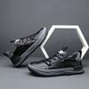 Herren Weiches Leder Weiße Schuhe Herren Dicksohlige Vielseitige Atmungsaktive Hohlsandalen Sneakers