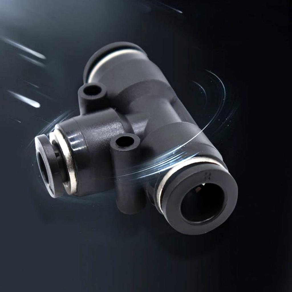 6/8/10mm Pneumatic Pipe Slip-lock Quick Connectors Straight Elbow Tee Y-shape 3-way Garden Lawn Misting Cooling Joints 3/10Pcs
