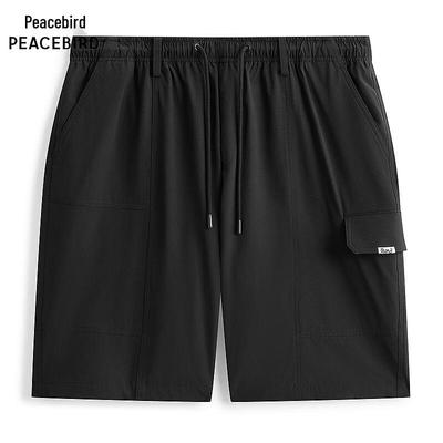 Peacebird Men's Straight-Leg Four-Way Stretch Cargo Athletic Shorts