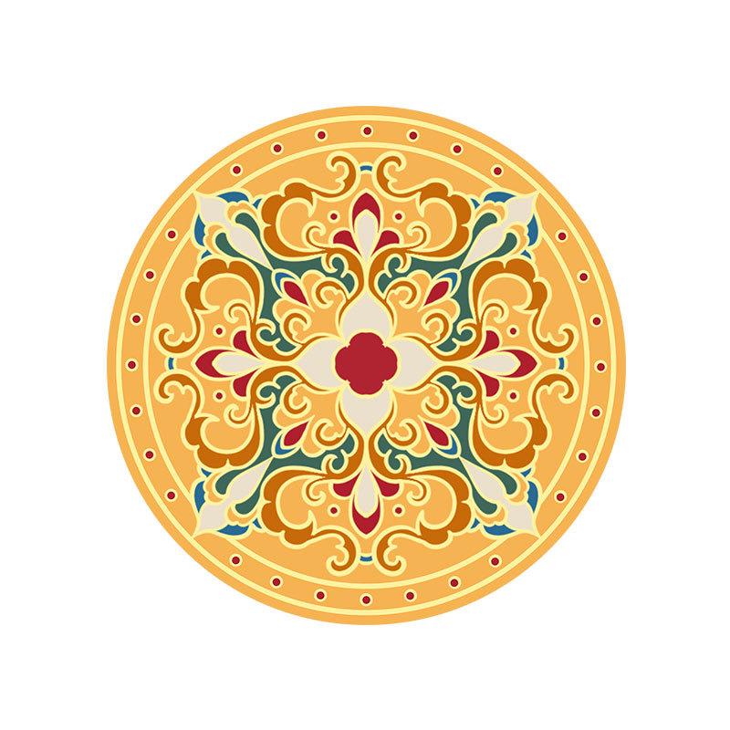 Stechapfel-Blumenmuster PU Platzset 4er-Set, Rutschfeste hitzeisolierte Tischsets für Esstisch, Leicht zu reinigen