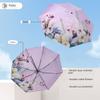 Baolizi Purple Sun Protection Umbrella Double-Layer Vinyl Rain Or Shine Dual-Use Women Manual Folding Umbrella 50% off Portable Umbrella