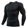 Herren Fleece Thermounterwäsche Set Sport Outdoor Skifahren Basisschicht Fitness Schnelltrocknend Rundhals Lange Unterhosen