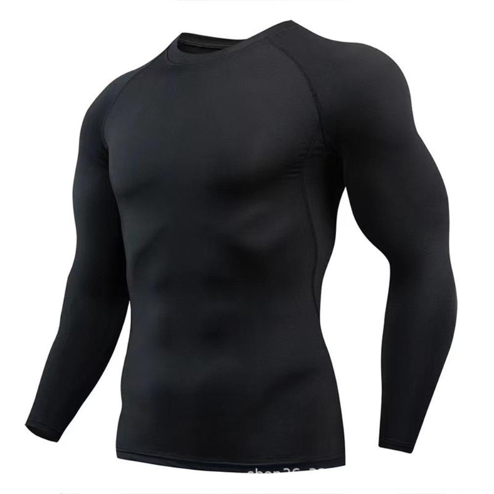 Herren Fleece Thermounterwäsche Set Sport Outdoor Skifahren Basisschicht Fitness Schnelltrocknend Rundhals Lange Unterhosen