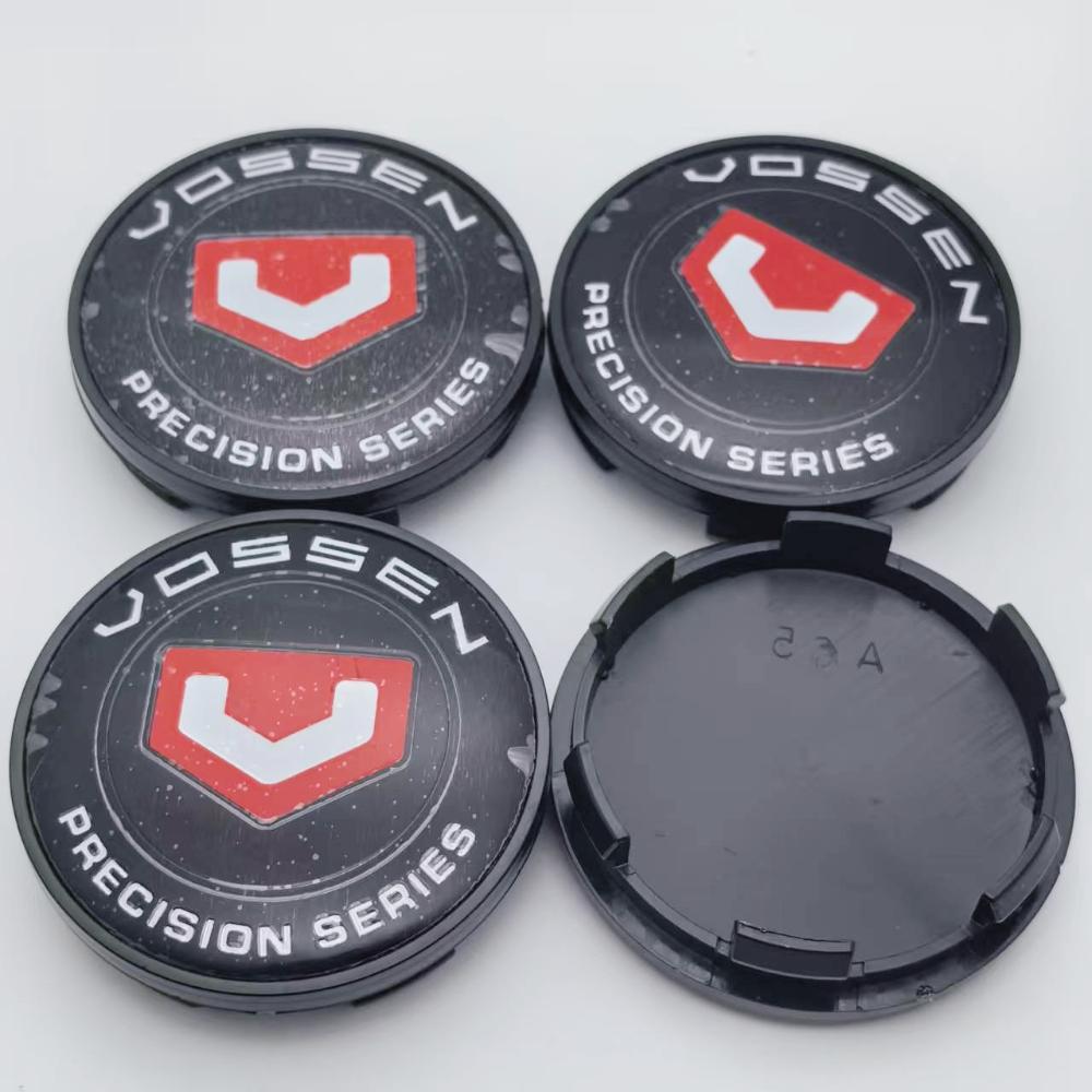 4 Stück 65MM Clips 59MM Vossen Logo Emblem Auto Radnabendeckel Räder Nabenkappe Felge Radkappen Staubschutz Ersatz Auto Zubehör