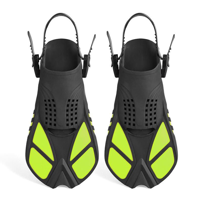 Nuoyu Adjustable Open-Heel Short Swim Fins