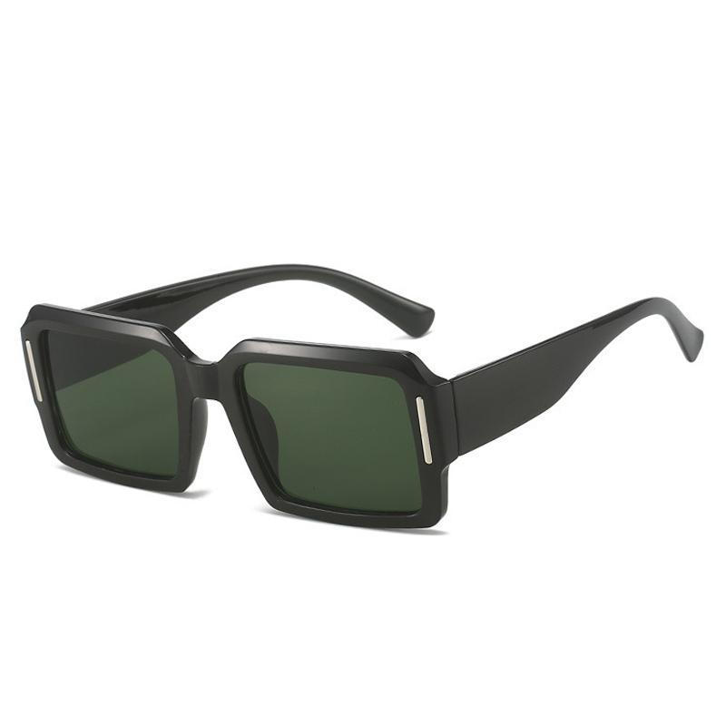 SO&EI Ins Popular Fashion Square Punk Men Gradient Sunglasses Shades UV400