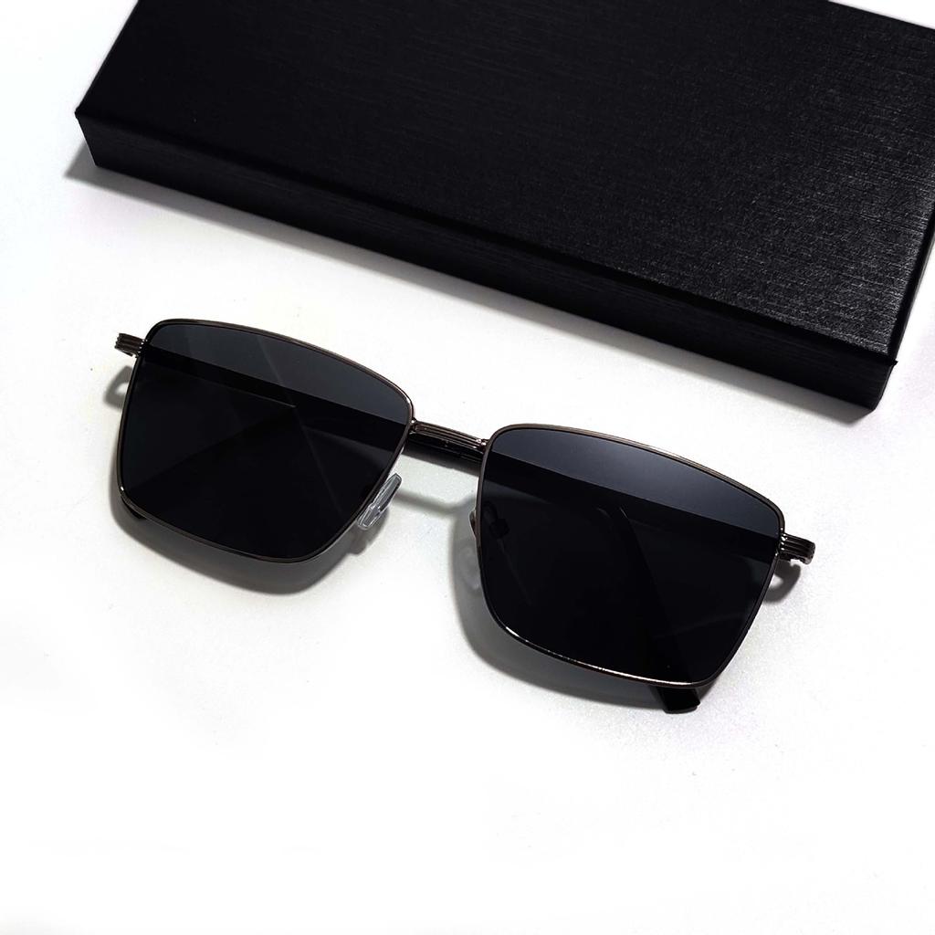 Polarized Sunglasses Men, Uv-Proof Driving Fishing Glasses, Metal Box High-End Sunglasses, Advanced Sense