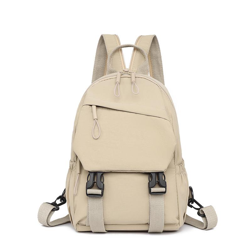 

Нейлоновая нагрудная сумка унисекс многофункциональная сумка двойного назначения через плечо студенческий дорожный рюкзак бежевый