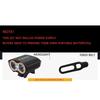 Eagle Eye Bike Light 6000Lumens LED Cycling Light Headlight Head Front Flashlight Bicycle Accessories,usb without battery