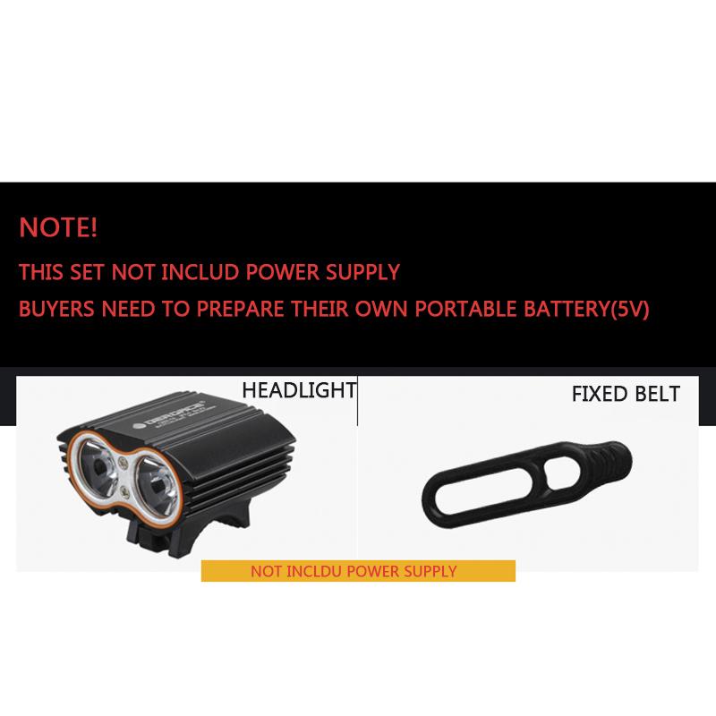 Eagle Eye Bike Light 6000Lumens LED Cycling Light Headlight Head Front Flashlight Bicycle Accessories,usb without battery